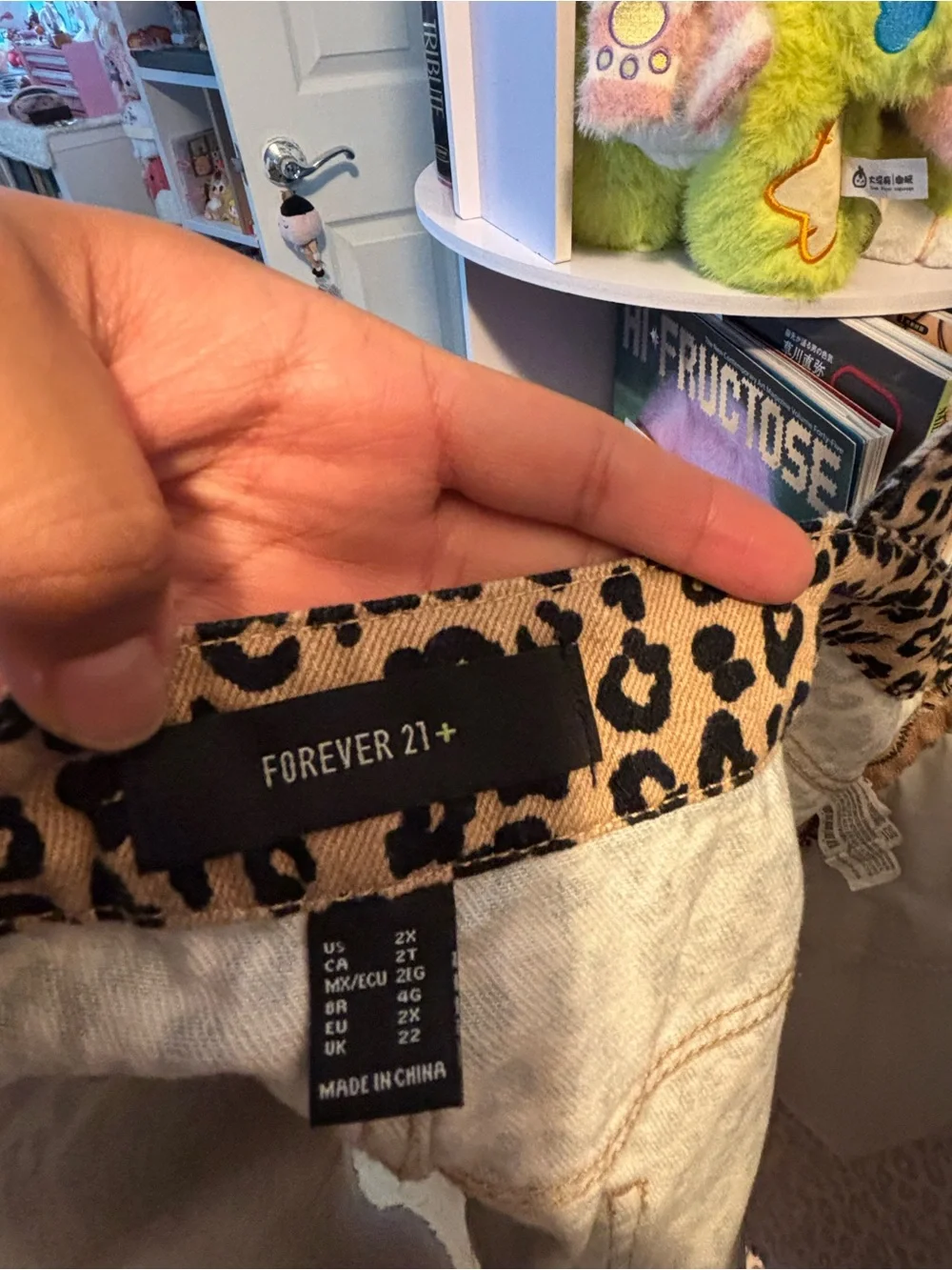 Forever 21 Leopard Print Asymmetical Skirtall / Overall Dress 2x